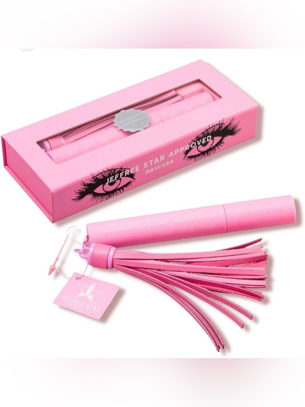 Jeffree Star Pink Jet Black Mascara Gift Set with Tassel NWOT